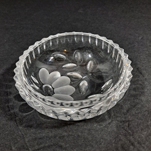 Princess House Jewelry Princess House Crystal Ring Holder Trinket Dish Heritage Romance